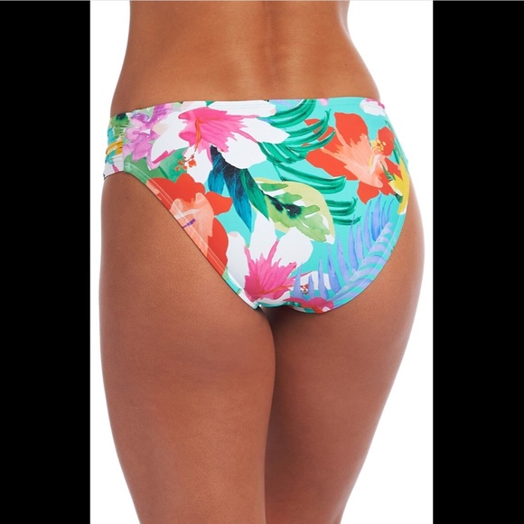 NWT La‎ Blanca [ 14 ] Shirred Side Bikini Bottoms in Tropea Breeze - Picture 3 of 11